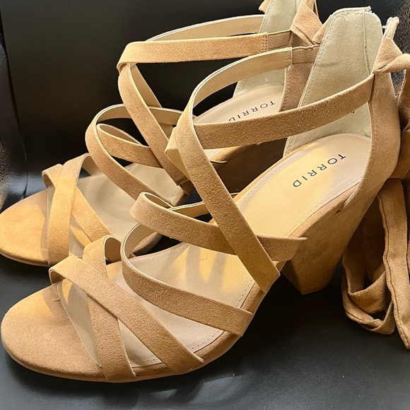 Torrid Brown Laceup Sandal - Picture 2 of 6